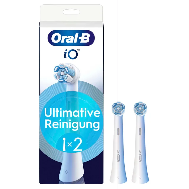 Oral-B iO Ultimative Reinigung, Original Aufsteckbürsten, Weiß, 2 Stück
