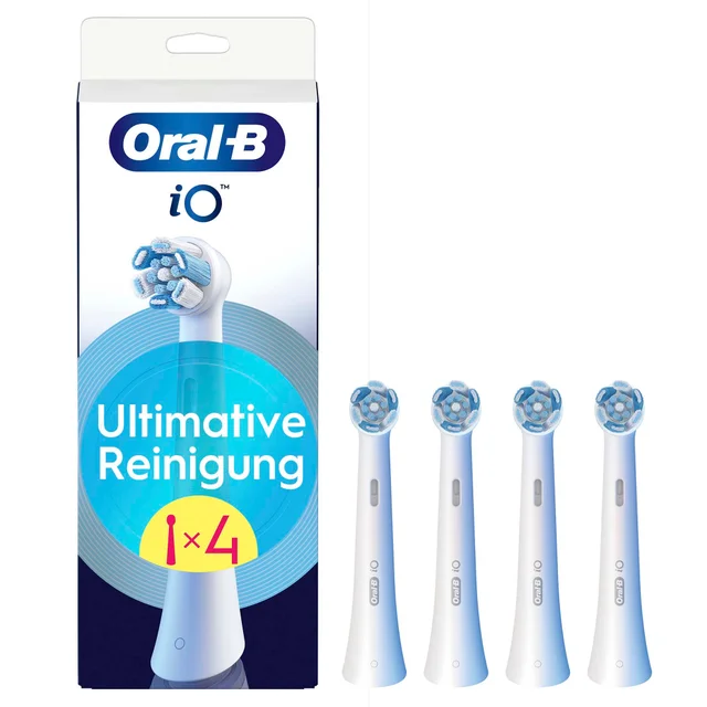 Oral-B iO Ultimative Reinigung, Original Aufsteckbürsten, Weiß, 4 Stück
