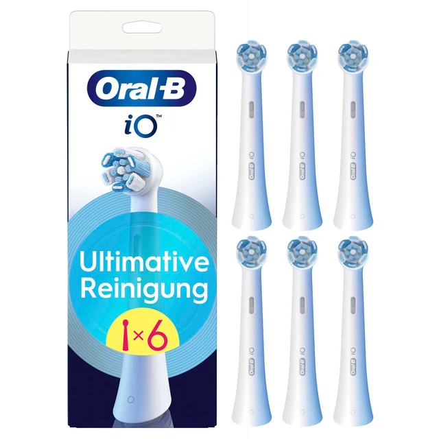 Oral-B iO Ultimative Reinigung, Original Aufsteckbürsten, Weiß, 6 Stück